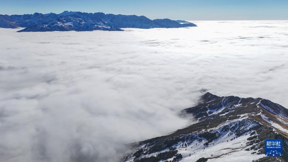 夹金山：冬日云海漫山间