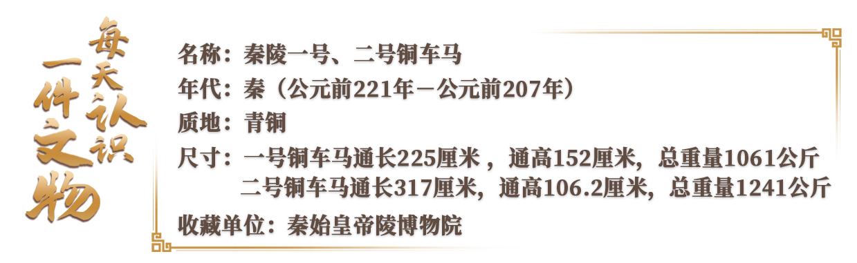 文博日历丨“节约”“比较”都源于它 秦代“座驾”藏着多少现代密码?