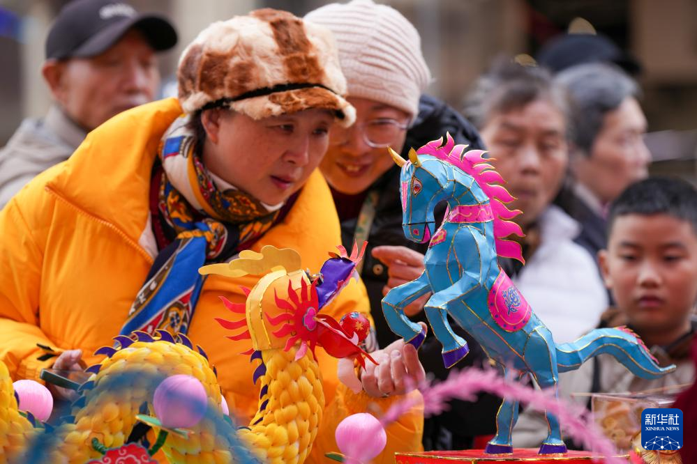 江苏南京:逛灯市 寻年味