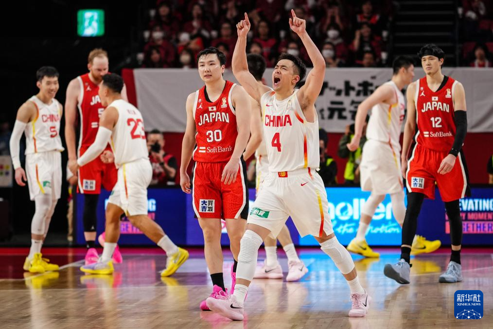 篮球世界杯预选赛:中国队胜日本队