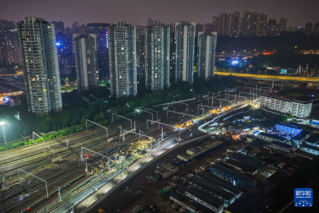 成渝中线高铁引入重庆北站工程加速推进